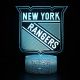 Beling 3D lampa, 3D lampa New York Rangers , 16 farebná S2JD0354F