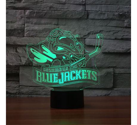 Beling 3D lampa, Columbus Blue Jackets , 16 barevná S16DF3842HS
