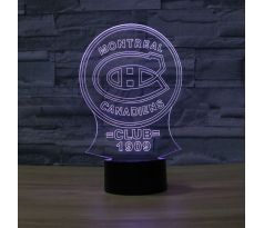 Beling 3D lampa, Montreal Canadiens, 16 farebná S494