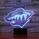 Beling 3D lampa, Minnesota Wild , 16 barevná S16S1LD