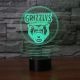 Beling 3D lampa, Grizzlys Wolfsburg , 16 barevná S16S1