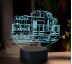 Beling 3D lampa, Motorový rušeň T466, 16 barevná SXR14