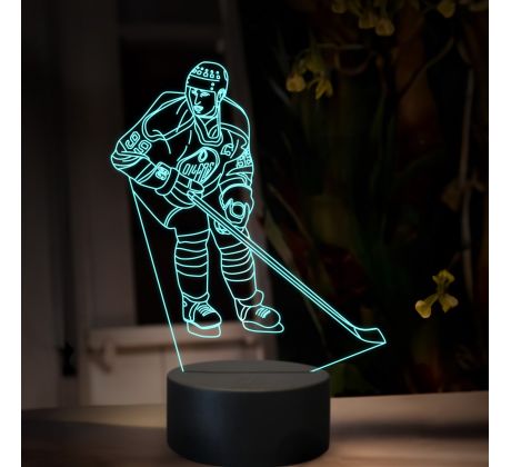Beling 3D lampa, Wayne Gretzky, 16 barevná SXQ12