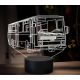 Beling 3D lampa,Karosa b 732, 16 barevná GS6