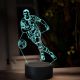 Beling 3D lampa,Erling Haaland, 16 Barevná TZ13