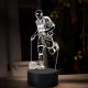 Beling 3D lampa,Zinedine Zidane, 16 Barevná TZ26