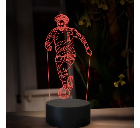 Beling 3D lampa, Mohamed Salah,16 Barevná TZ18