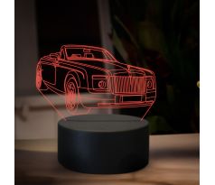 Beling 3D lampa,rolls royce boat tail, 16 barevná ME3