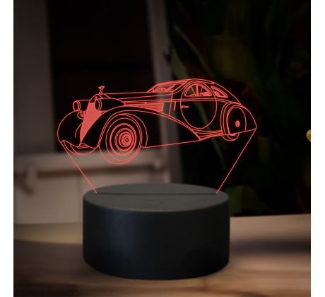 Beling 3D lampa,rolls royce phantom 1925, 16 barevná ME5