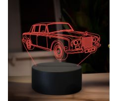 Beling 3D lampa,rolls royce phantom silver shadow, 16 barevná ME8