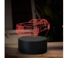 Beling 3D lampa,rolls royce phantom, 16 barevná ME6