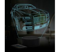 Beling 3D lampa,rolls royce wraith, 16 barevná ME2