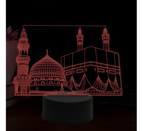 Beling 3D lampa, Makka Medina, 16 barevná, AA01