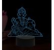 Beling 3D lampa, Lord Ganéše, 16 barevná, AA04