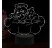 Beling 3D lampa, Spící anděl, 16 barevná, AA06