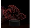 Beling 3D lampa, Spící anděl dítě, 16 barevná,AA07