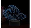 Beling 3D lampa, Spící anděl dítě, 16 barevná,AA07