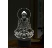 Beling 3D lampa, Buddhův lotos, 16 barevná, AA09