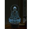 Beling 3D lampa, Buddhův lotos, 16 barevná, AA09