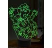 Beling 3D lampa, Ganéše, 16 barevná, AA10