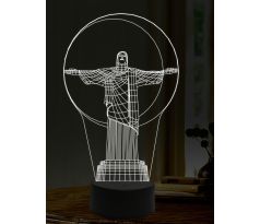 Beling 3D lampa, Kristus, 16 barevná, AA12