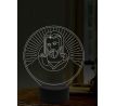 Beling 3D lampa, Ježíšova tvář, 16 barevná, AA14