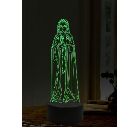 Beling 3D lampa, Maria Rosa Mystica, 16 barevná, AA15