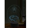 Beling 3D lampa, Světlo novorozeného anděla, 16 barevná,AA17