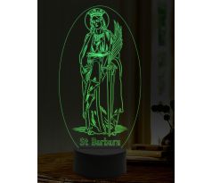 Beling 3D lampa, Svatá Barbara, 16 barevná, AA19