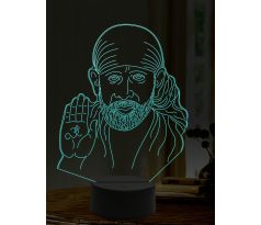 Beling 3D lampa, Sai Baba, 16 barevná, AA21