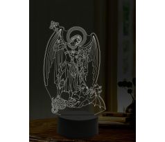 Beling 3D lampa, Archanděl Michael 3, 16 barevná, AA22
