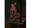 Beling 3D lampa, Svatý Anton, 16 barevná, AA24