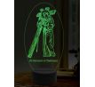 Beling 3D lampa, Svatý Bernard, 16 barevná, AA25