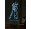 Beling 3D lampa, Svatý Bernard, 16 barevná, AA25