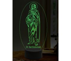 Beling 3D lampa, Svatý Bartoloměj, 16 barevná,AA26
