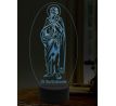 Beling 3D lampa, Svatý Bartoloměj, 16 barevná,AA26