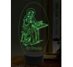 Beling 3D lampa, Svatý Bruno, 16 barevná, AA27