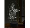 Beling 3D lampa, Svatý Bruno, 16 barevná, AA27