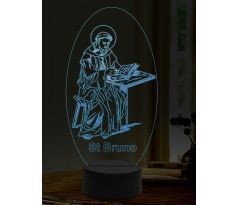 Beling 3D lampa, Svatý Bruno, 16 barevná, AA27