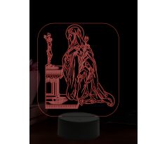Beling 3D lampa, Svatá Margita Uherská, 16 barevná, AA29