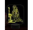 Beling 3D lampa, Svatá Margita Uherská, 16 barevná, AA29