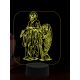 Beling 3D lampa, Svatý Matouš a anděl, 16 barevná,AA33