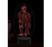 Beling 3D lampa, Svatý Matouš, 16 barevná, AA34