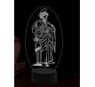 Beling 3D lampa, Svatý Matouš, 16 barevná, AA34