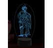 Beling 3D lampa, Svatý Matouš, 16 barevná, AA34