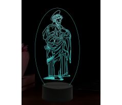 Beling 3D lampa, Svatý Matouš, 16 barevná, AA34