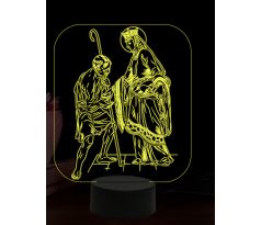 Beling 3D lampa, Svatá Matilda, 16 barevná, AA36