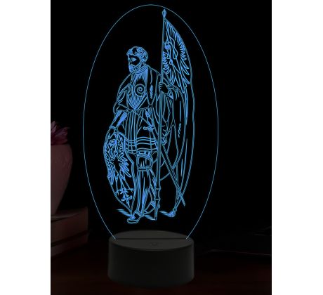 Beling 3D lampa, Svatý Mauricius, 16 barevná, AA38