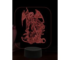 Beling 3D lampa, Archanděl Michael 2, 16 barevná, AA39