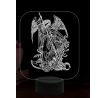Beling 3D lampa, Archanděl Michael 2, 16 barevná, AA39